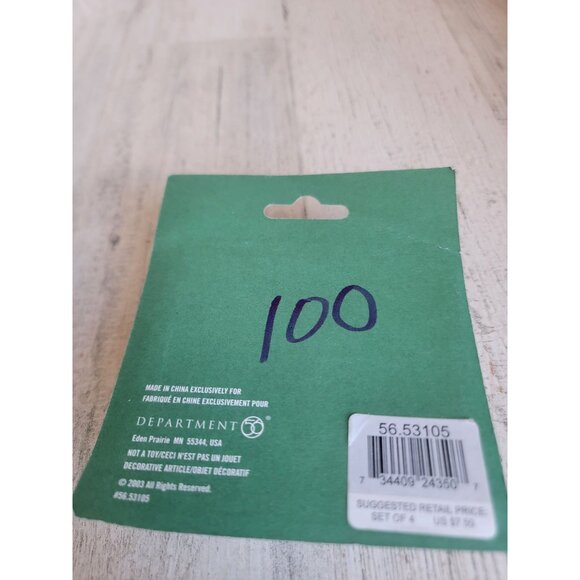 Dept 56 53105 Potted Poinsettias village accessory set - Picture 4 of 4